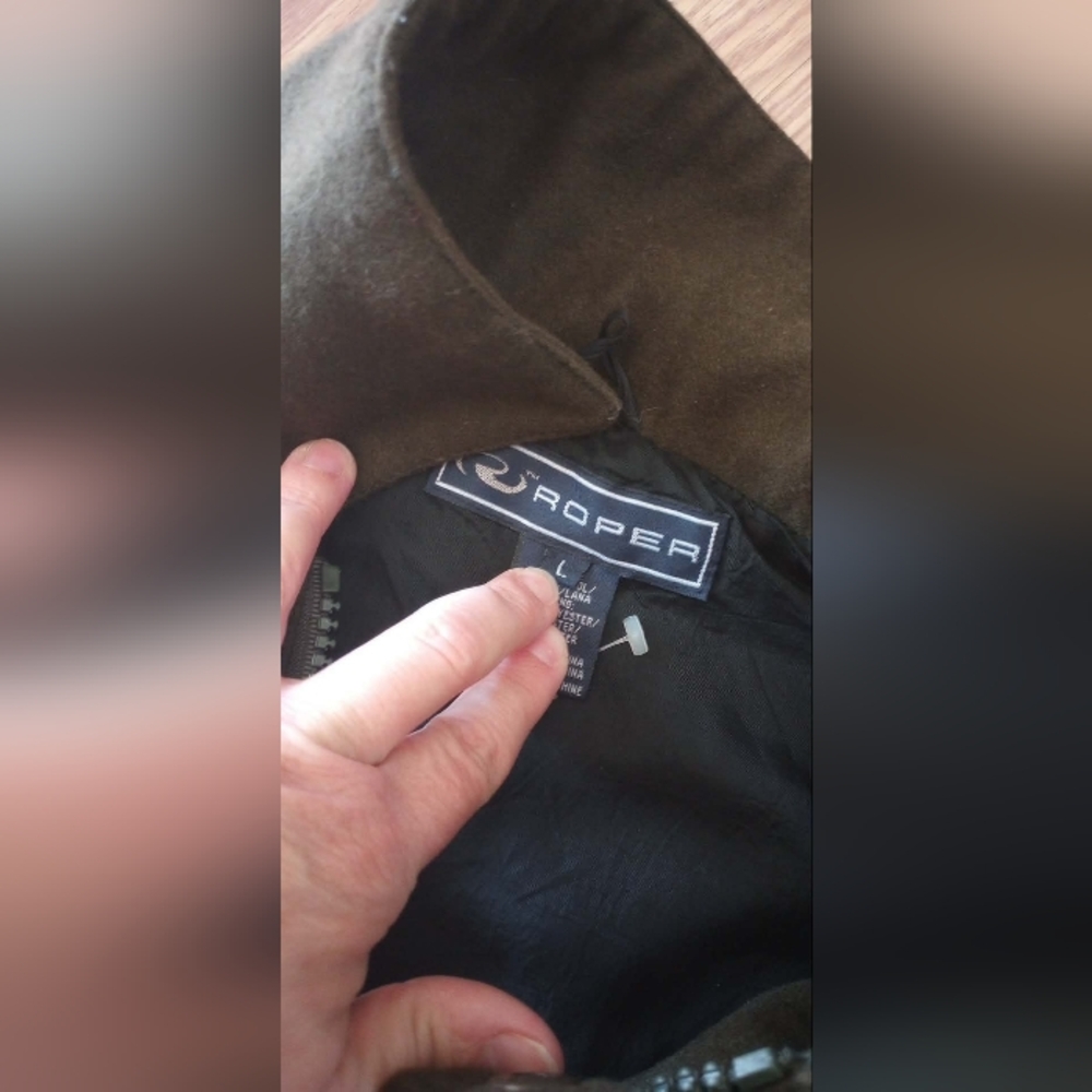 Roper Full Zip Vest 100% Wool - Picture 2 of 5